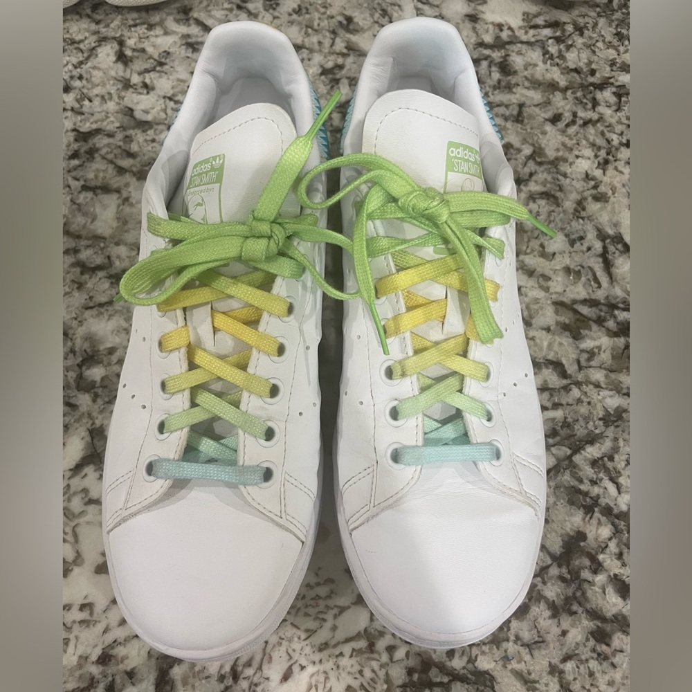 Adidas Size 6 Kids Stan Smith Tinkerbell Sneakers